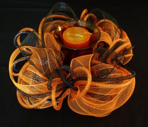 Mesh Ribbon Centerpieces