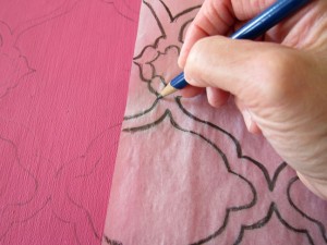 Transferring Quatrefoil Design on Fabric