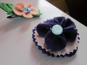 Fabric Hair Clips