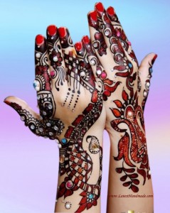 Pakistani Glitter Henna Designs