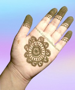 Simple Punjabi Style Henna Designs