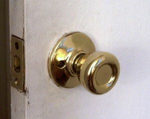 Gold Door Knob Cleaning