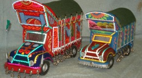 Handcrafted Truck Models from Pakistani Artists