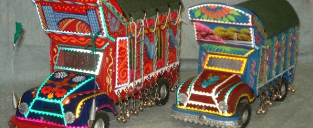 Handcrafted Truck Models from Pakistani Artists