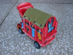 Traditional Pakistani Truck Model - Back View