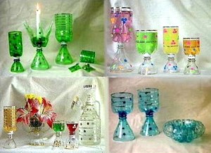 Plastic Bottle Glasses