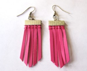 Dainty Ribbon Tassel Earrings