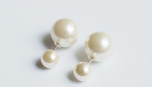 Double Pearl Earrings