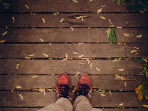 Wooden planks give out that retro vibe