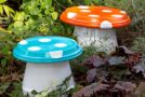 Make your own DIY Garden Mushrooms