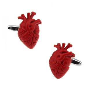 Human Heart Cufflinks